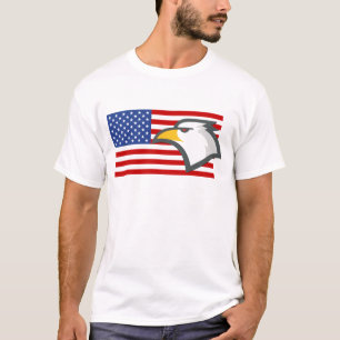 Camiseta Águila en la bandera estadounidense