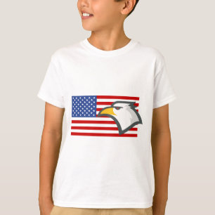 Camiseta Águila en la bandera estadounidense