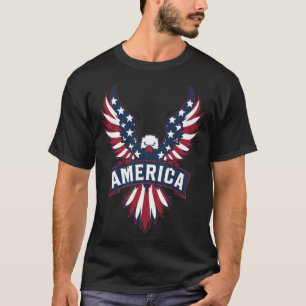 Camiseta Águila en los colores de la bandera estadounidense