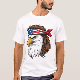 Camiseta Águila estadounidense bandera americana diadema pa