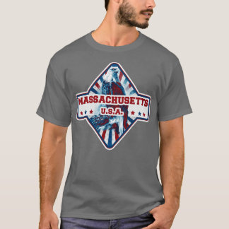 Camiseta Águila estadounidense del estado de Massachusetts