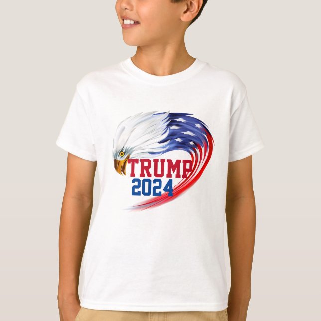 Camiseta Águila estadounidense Trump 2024 Boy (Anverso)