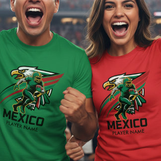 Camiseta Águila Fútbol México Orgullo Nacional Dinámico Art