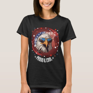 Camiseta Águila genial con estrellas y barras