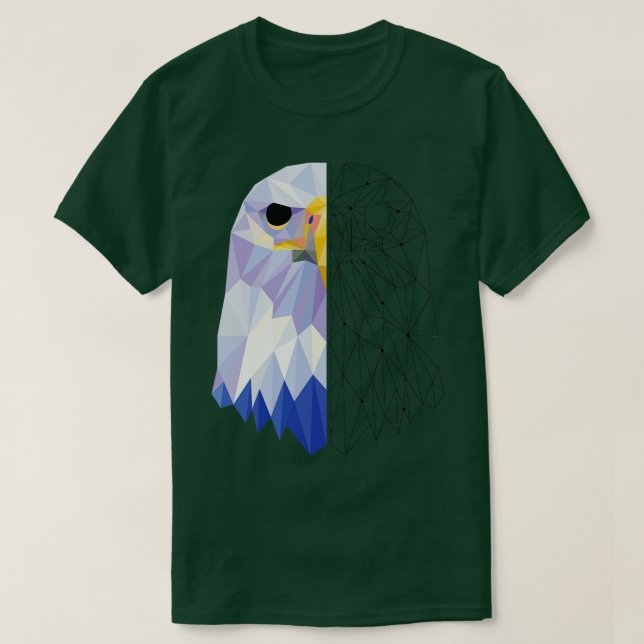 Camiseta Águila geométrica (Diseño del anverso)