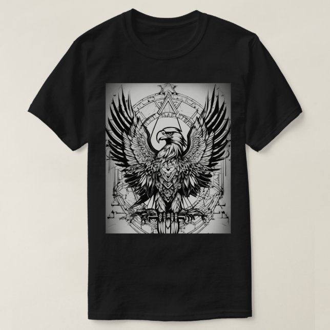 Camiseta Águila geométrica (Diseño del anverso)