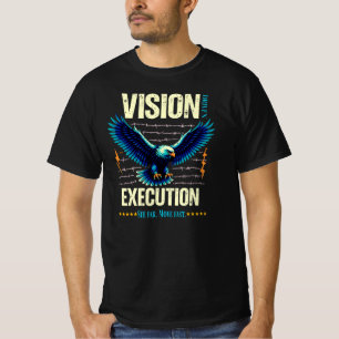 Camiseta Águila Gráfica Inspiradora de Ejecución Impulsada 