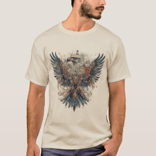 Camiseta Águila majestuosa en diseño artístico intrincado