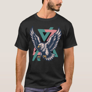 Camiseta Águila Majestuosa Geométrica