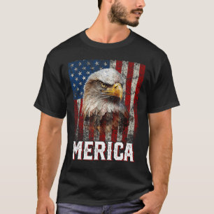 Camiseta Águila Merica Patriótica Bandera De Estados Unidos