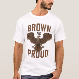 Camiseta Águila Mexicana: Marrón y Orgullo