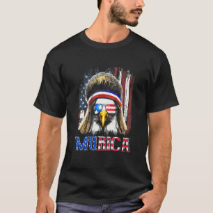 Camiseta Águila Mullet 4 De Julio Usa Bandera Americana Mer