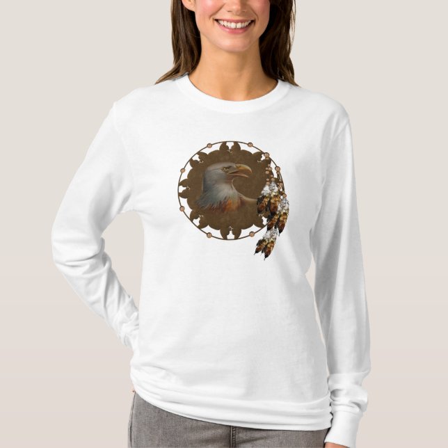 Camiseta Águila nativa americana (Anverso)