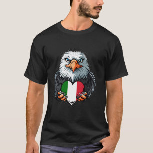 Camiseta Águila Orgullo Italiano Raíces Italianas Bandera I
