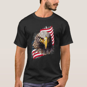 Camiseta Águila Patriótica Bandera Estadounidense Bald Eagl
