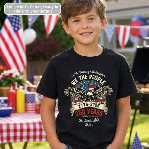 Camiseta Águila Patriótica del 4 de Julio para Niños 'Nosot