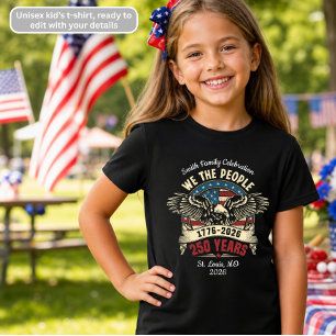 Camiseta Águila Patriótica del 4 de Julio para Niños 'Nosot