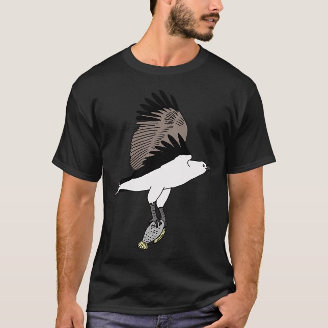 Camiseta Águila Pescadora de Vientre Blanco (Anverso)
