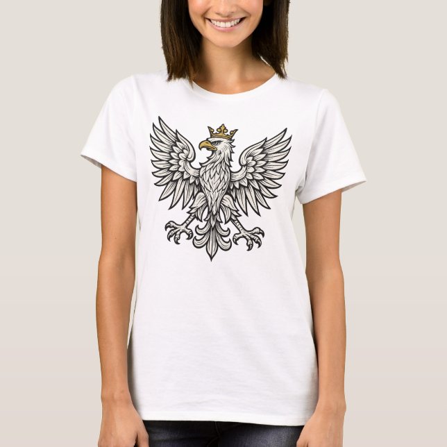 Camiseta Águila Polaca Cresta Mínima (Anverso)