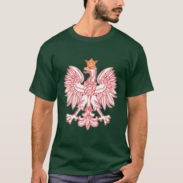 Camiseta Águila Polaca Especulada En Rojo (Anverso)
