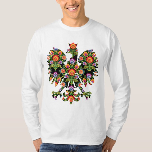 Camiseta Águila polaca Polonia Wycinanki Emblem, folklore p (Anverso)
