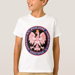 Camiseta Águila redonda polaca-americana