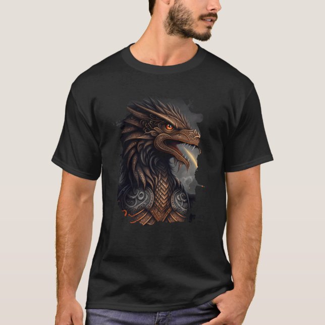 Camiseta Águila respiratoria de fuego de libertad y fuerza (Anverso)