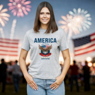 Camiseta Águila Roja Blanca y Azul del 250.º Aniversario