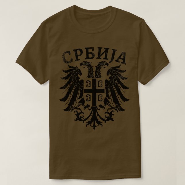 Camiseta Águila serbia Srbija 9 (Diseño del anverso)