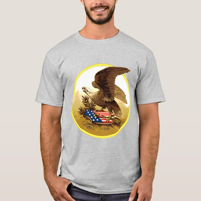 Camiseta Águila Vintage con Escudo (Anverso)