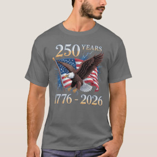 Camiseta Águila y Bandera 250 Años 17762026 250 Cumpleaños