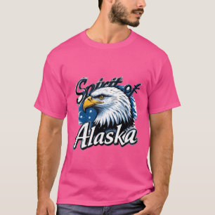 Camiseta Águila y naturaleza "El espíritu de Alaska"
