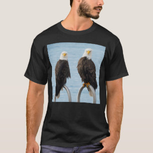 Camiseta Águilas calvas divertidas caras gruñonas humorísti