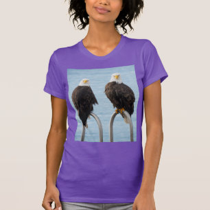 Camiseta Águilas calvas divertidas mirando con humor