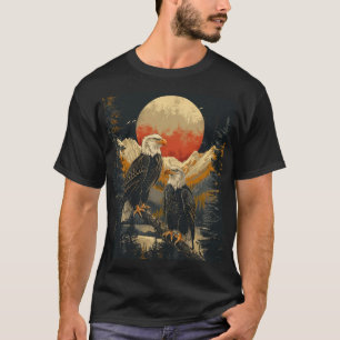 Camiseta Águilas calvas majestuosas al amanecer – Gráfico d