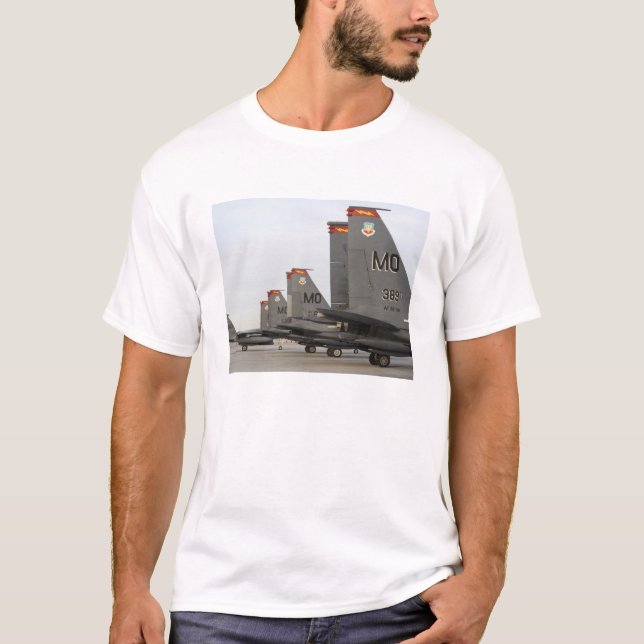 Camiseta Águilas de ataque F-15E de la Fuerza Aérea de los  (Anverso)