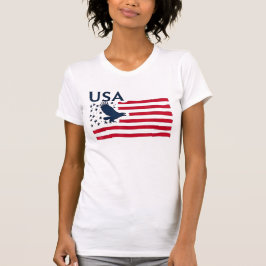 Camiseta Águilas Patrióticas Estados Unidos Bandera Estados