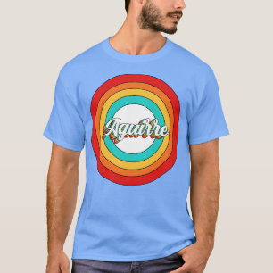 Camiseta Aguirre Nombre Shirt Vintage Aguirre Circle