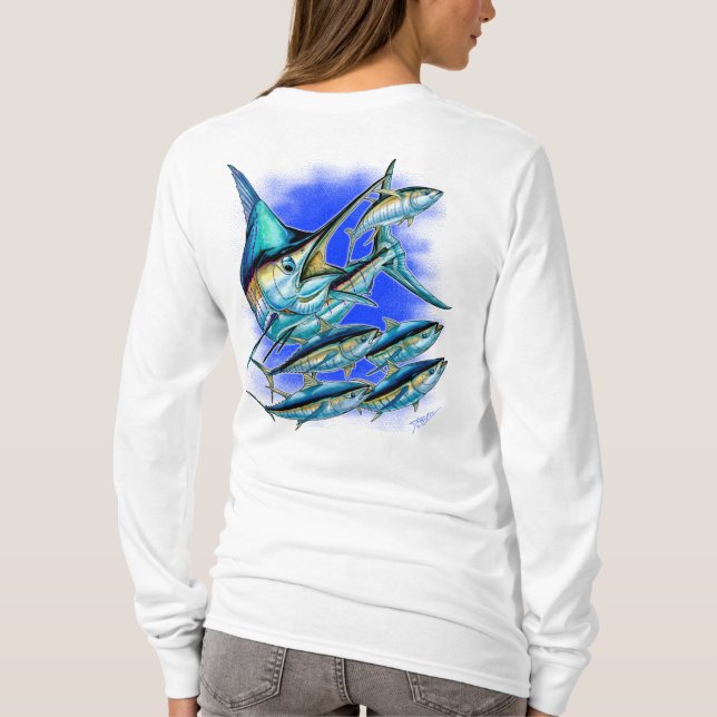 Camiseta Aguja azul y atún (Reverso)