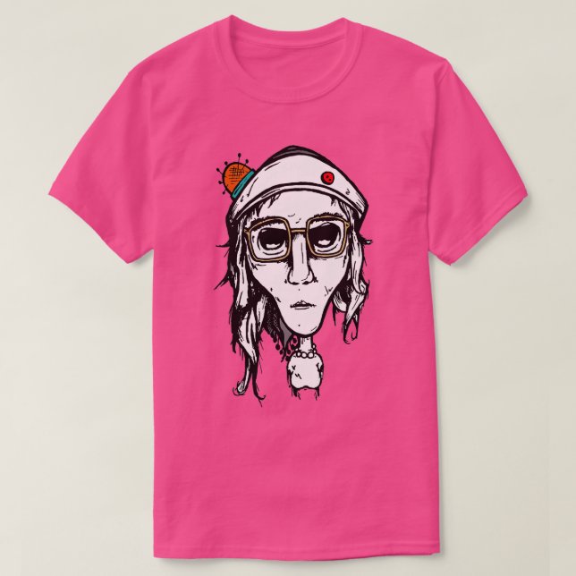 Camiseta Aguja Chica poco artística (Diseño del anverso)