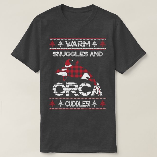 Camiseta Agujas De Plátano Rojo Plasadas Aserradas Cálidas  (Diseño del anverso)