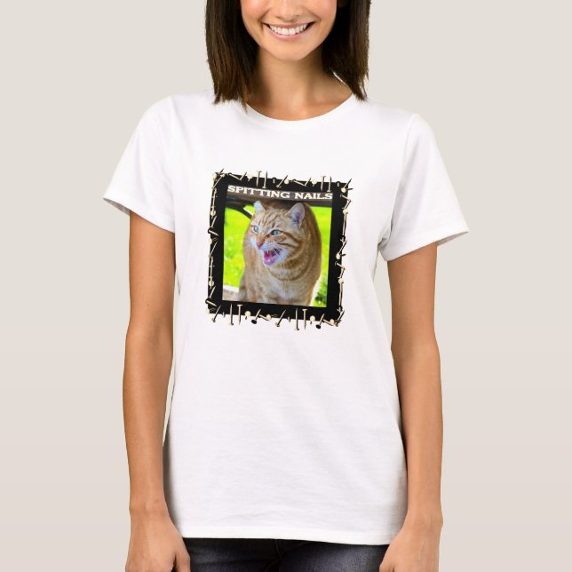 Camiseta Agujas que escupen (luz) (Anverso)