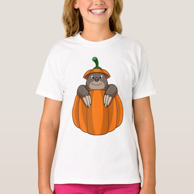 Camiseta Agujero con calabaza (Anverso)