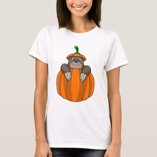 Camiseta Agujero con calabaza (Anverso)