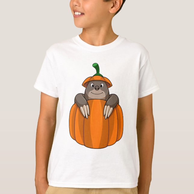 Camiseta Agujero con calabaza (Anverso)
