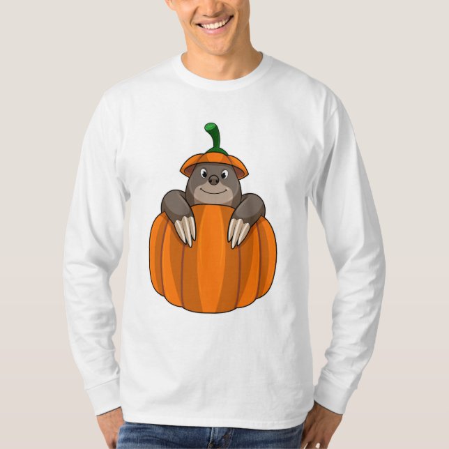 Camiseta Agujero con calabaza (Anverso)