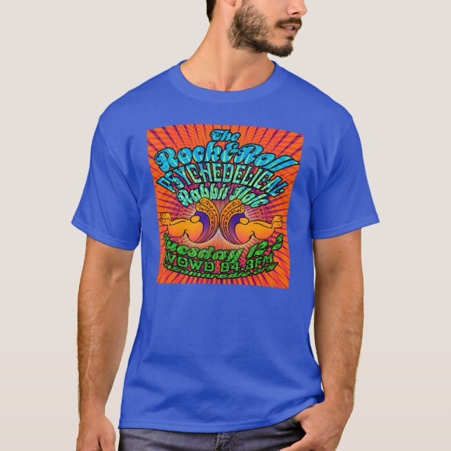 Camiseta Agujero de conejo psicodélico (Anverso)