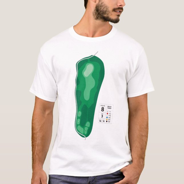 Camiseta Agujero de golf #8 (Anverso)