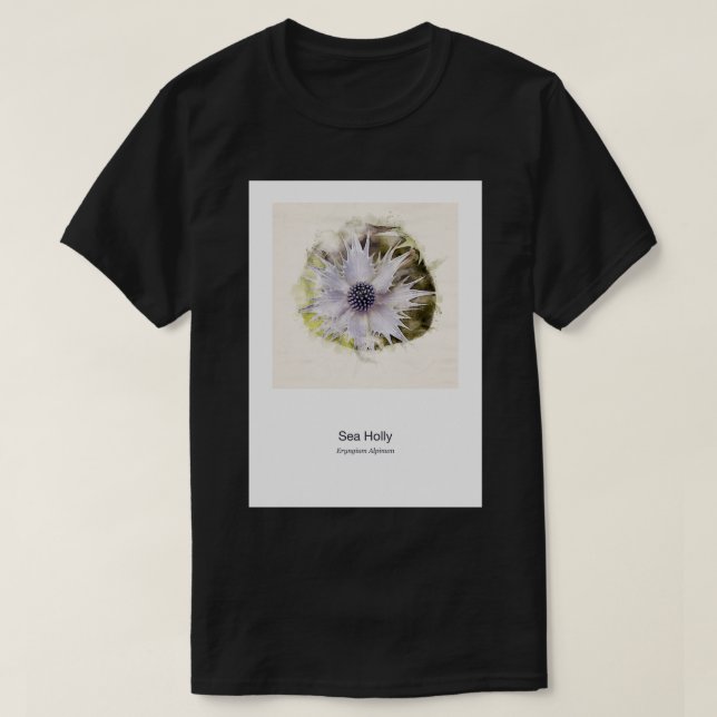 Camiseta Agujero del Mar Blanco de acuarela (Diseño del anverso)