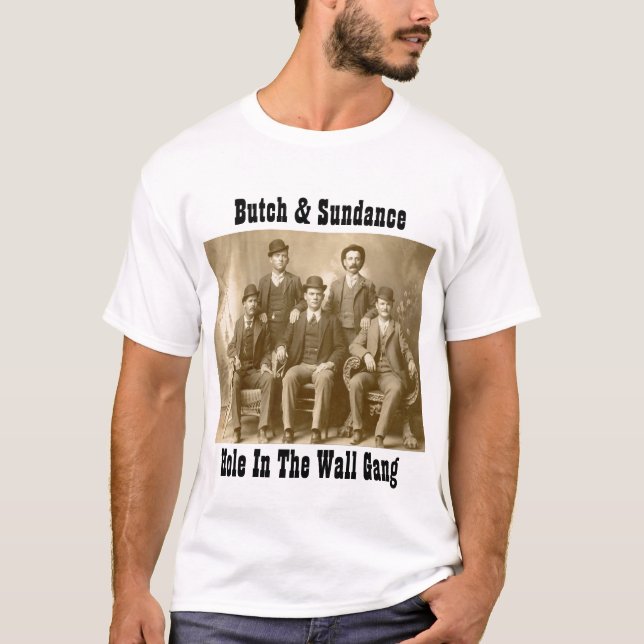 Camiseta Agujero en la cuadrilla Butch Cassidy de la pared (Anverso)